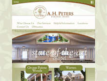 Tablet Screenshot of ahpeters.com